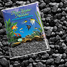 Pure Water Pebbles&reg; Jet Black Aquarium Stones
