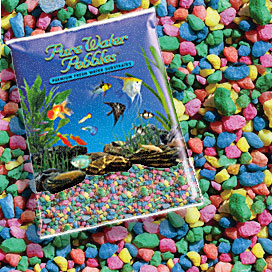 Pure Water Pebbles&reg; Neon Rainbow Aquarium Stones